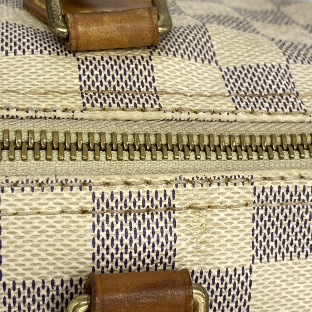 LOUIS VUITTON White Damier Speedy 25 Bag - Picture 14 of 16